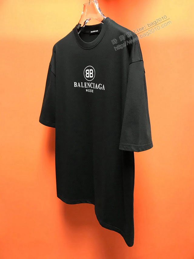 Balenciaga男T恤 2020新款 頂級版本 OS寬鬆版型 巴黎世家男短袖衣 男女同款  tzy2433
